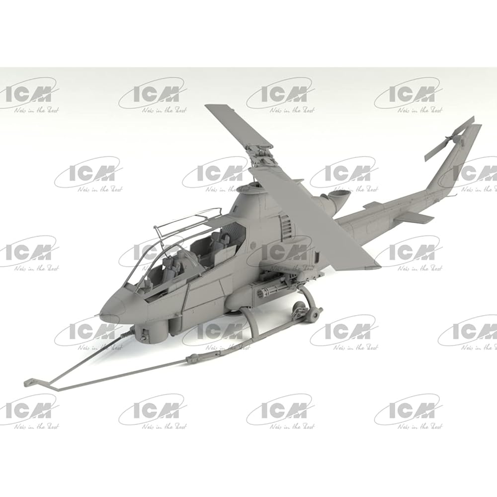 ICM 1/32 US Army AH-1G Cobra w/Vietnam War US Helicopter Pilot Plastic Model 32062