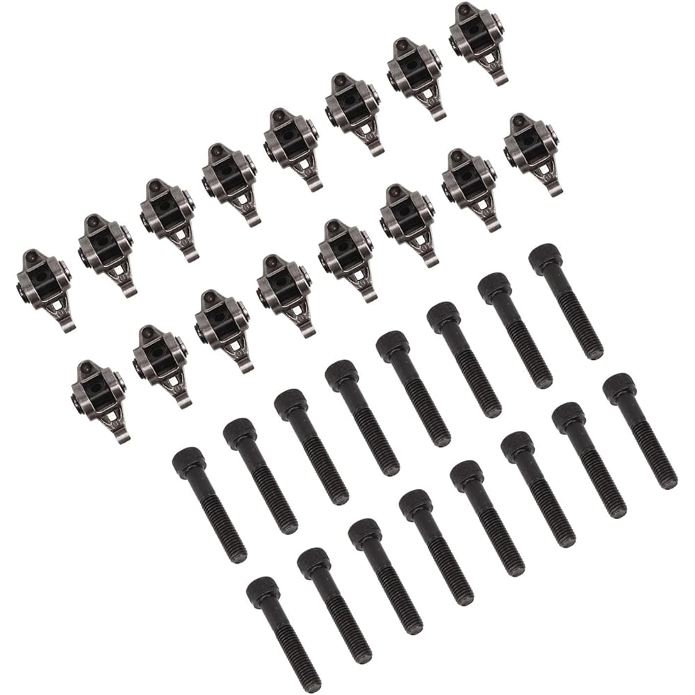 Akozon LS Rocker Arm with Trunnion Kit High Strength for LS1 LS2 LS6 LR4 Vortec 5300 LM7 L59 LM4 L33 LQ4 LQ9 4.8 5.3 5.7 6.0 Engine