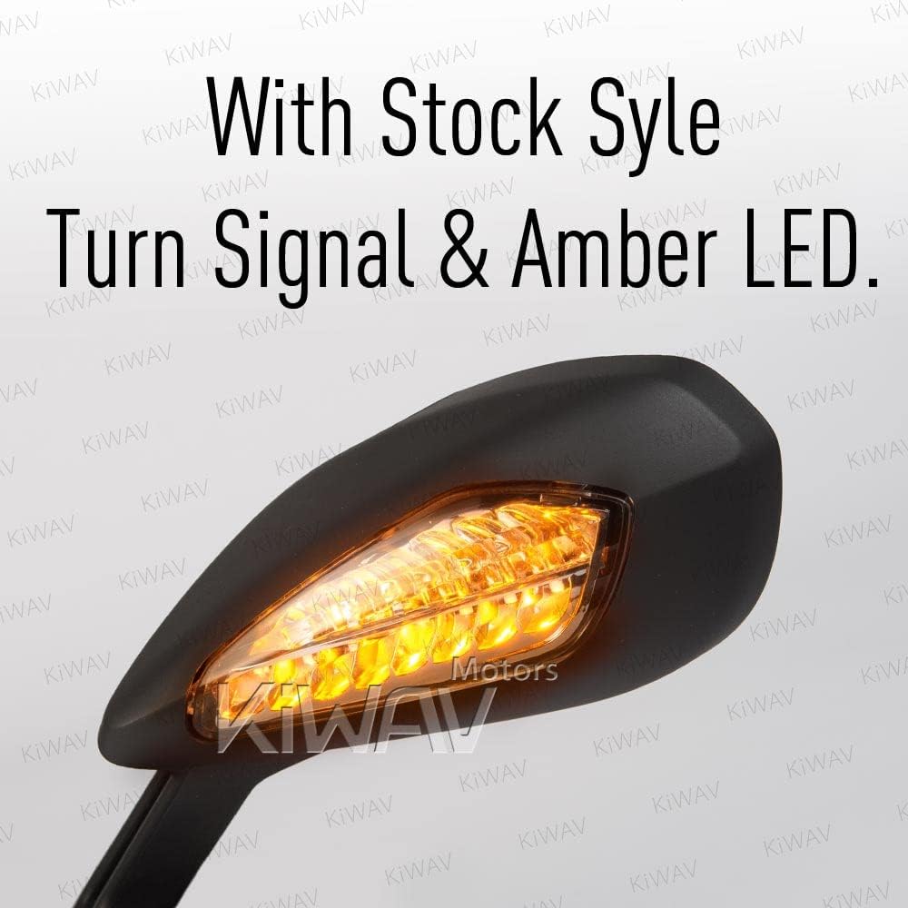 Replacement Motorcycle Mirror for Ducati 1299 / 959 Panigale 2016 with LED Turn Signal Left Side x 1