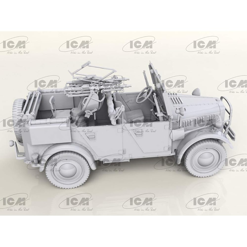 ICM ICM 1/35 German army le.Einheitz-Pkw Kfz.4 light four-wheel drive anti-aircraft vehicle plastic model 35584