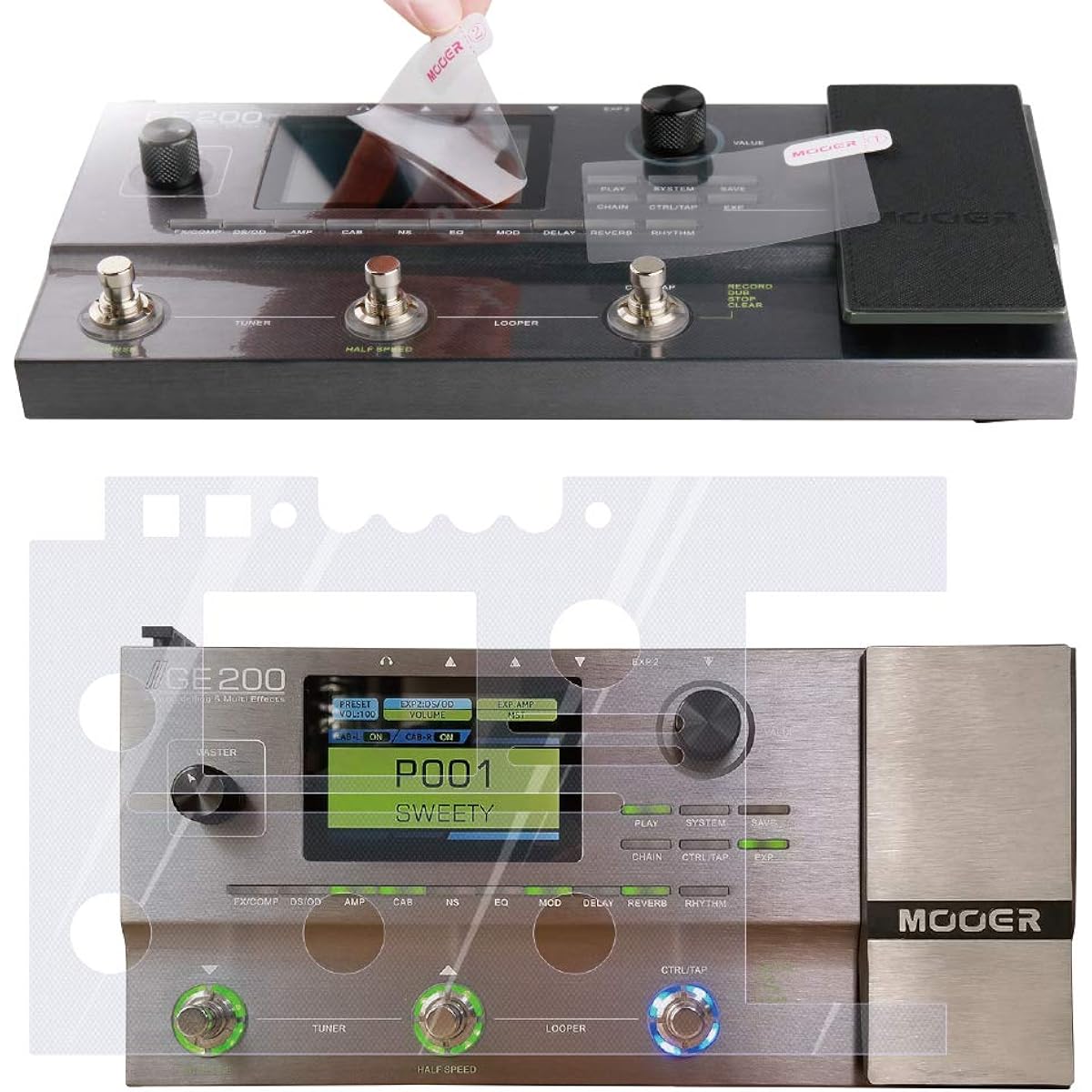 Moore GE200 Multi-Effect Kit (AK200 Pedal Protector)