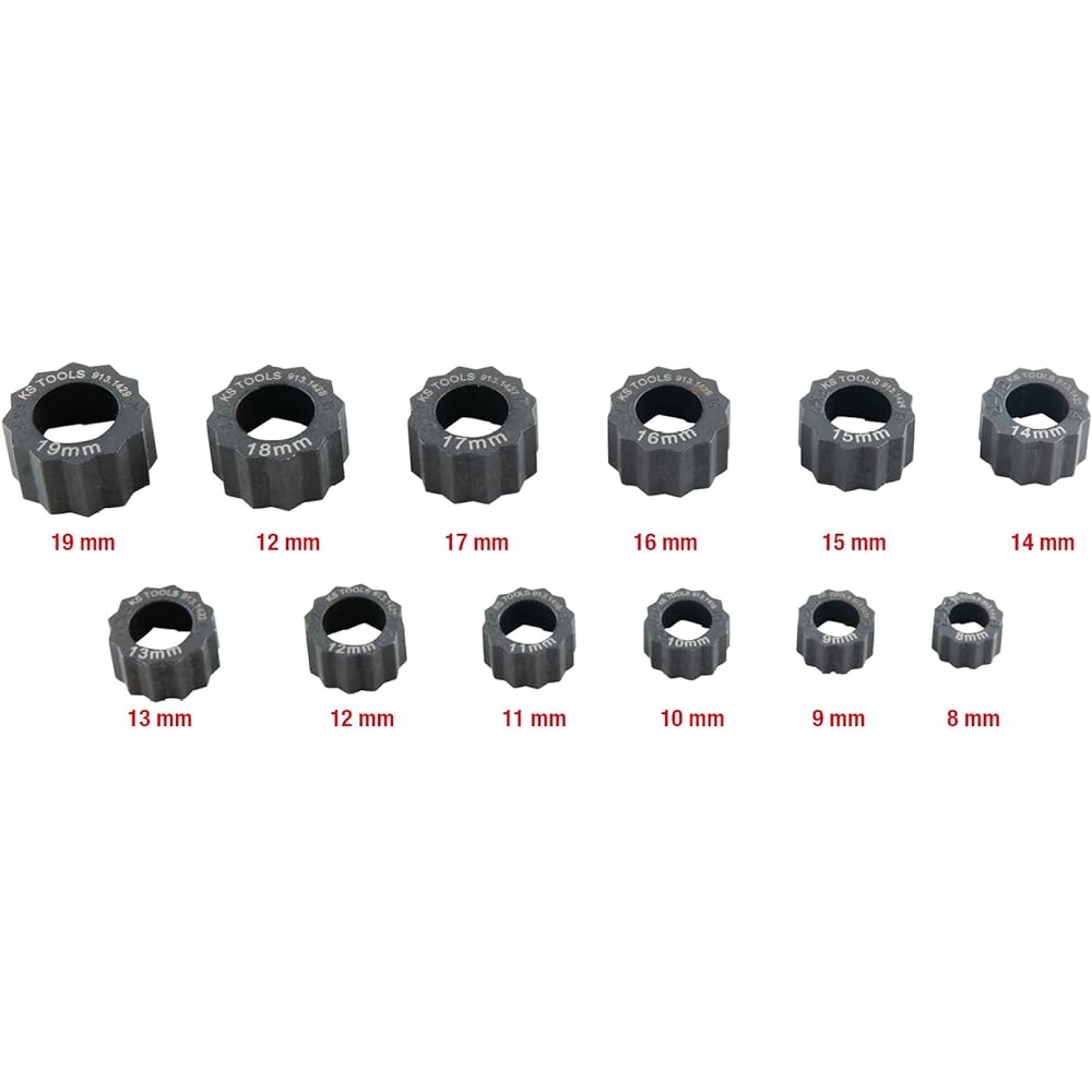 KS Tools Special Nut Extractor Set of 12 913.1415