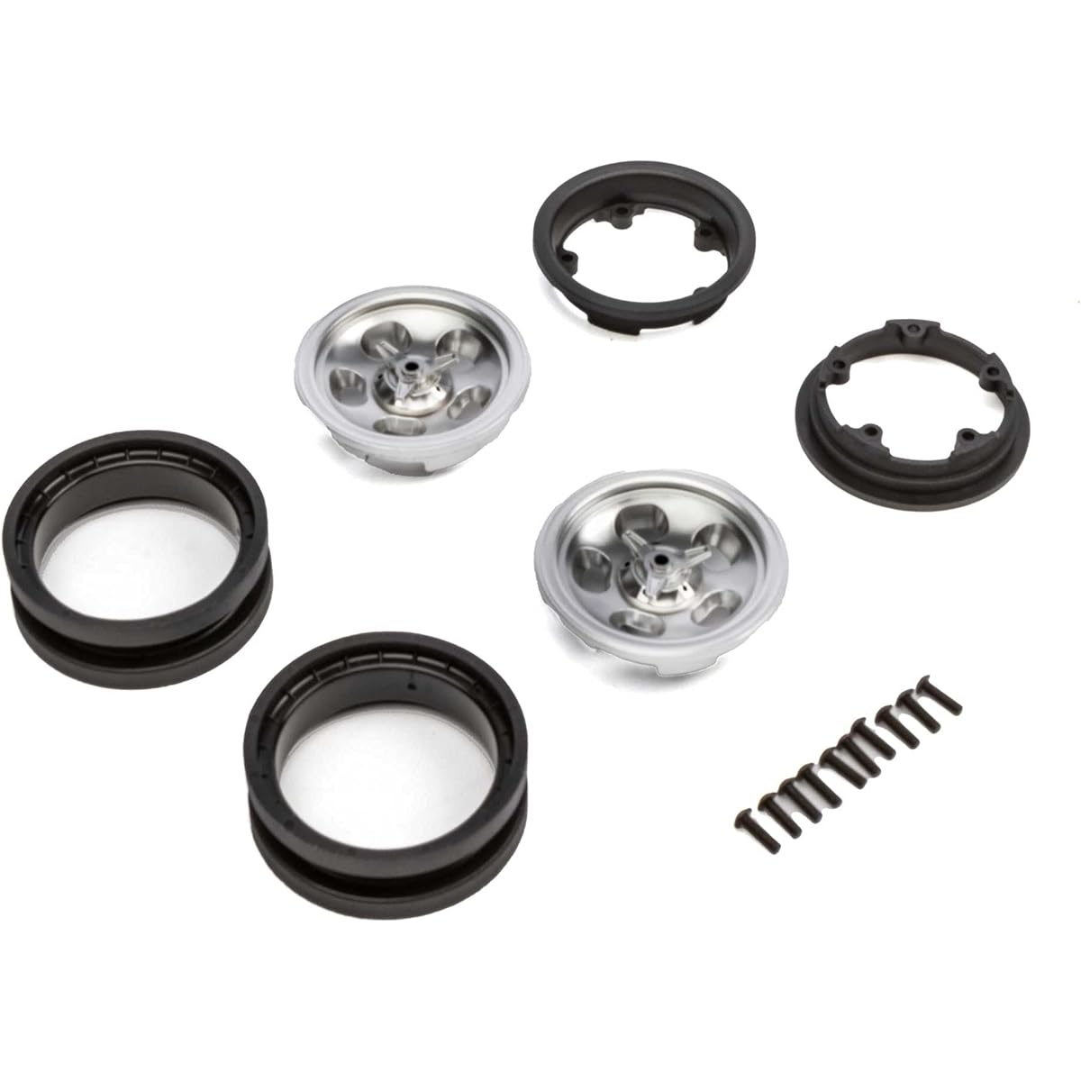 Axial 1.9 Retro Slot Beadlock Wheels Satin (2) AXI43013