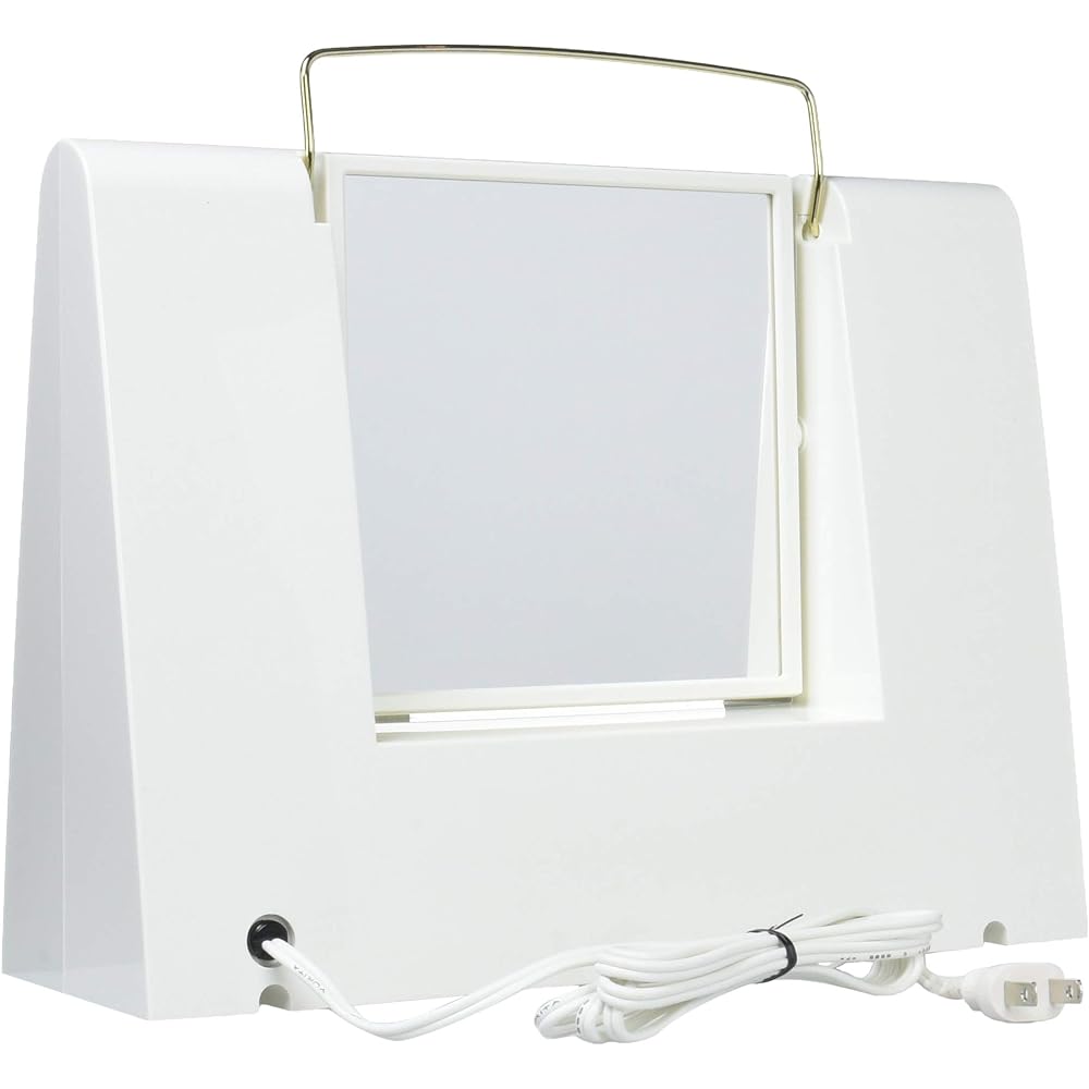 TANICA Illuminated Makeup Mirror [Left and right lights prevent shadows on your face & use a magnifying mirror to check every detail] Alice Mirror White AM-12WH