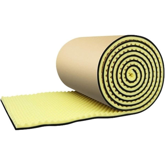 5M Soundproof Roll, Self-Adhesive Wall Sound Absorbing Cotton Drum Room Piano Room Shock Absorber Home Acoustic Panel (Blue) (Yellow)