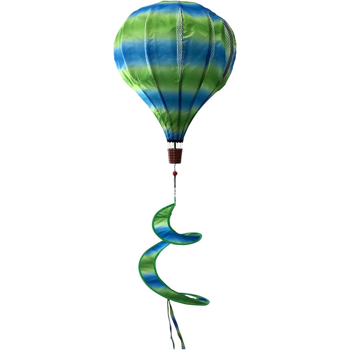 Green & Blue Deluxe Hot Air Balloon Wind Twister Everyday 54"L Briarwood Lane
