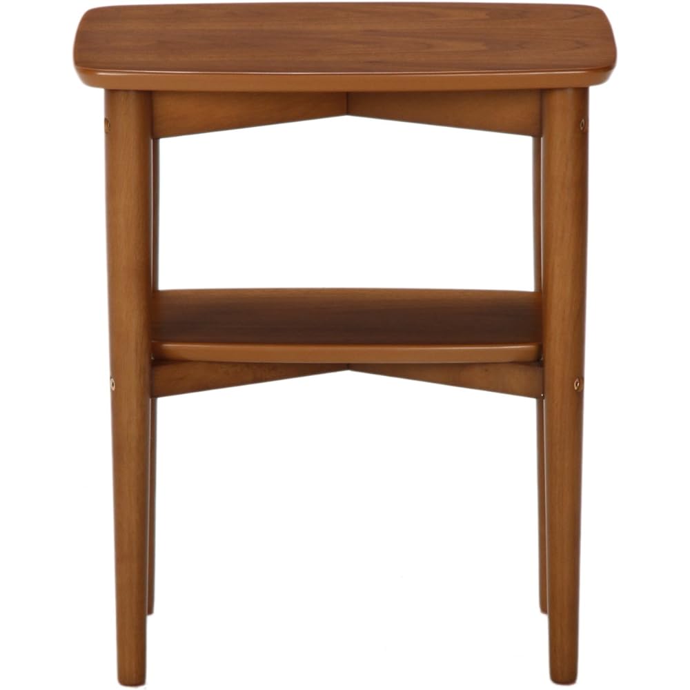 Fuji Boeki Side Table Square Wooden Width 45x Depth 30cm Medium Brown 96476