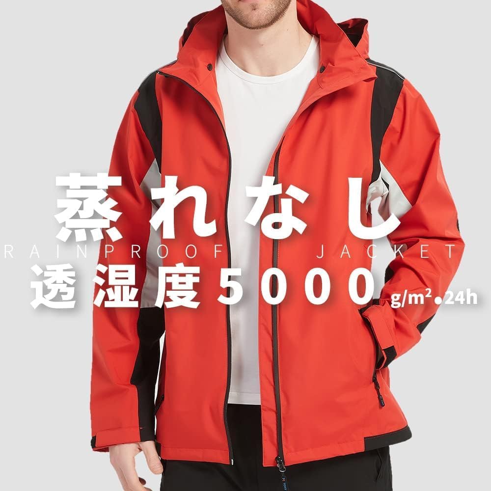 [Arashiyama] Golf Rainwear Men's Rain Suit [Top and Bottom Set | Cold Protection, Water Repellent, Windproof] Kappa Mountain Parka Windbreaker Bike Wear Outdoor Golf Bicycle Climbing Fishing Commuting Rainy Season Measures Typhoon Measures