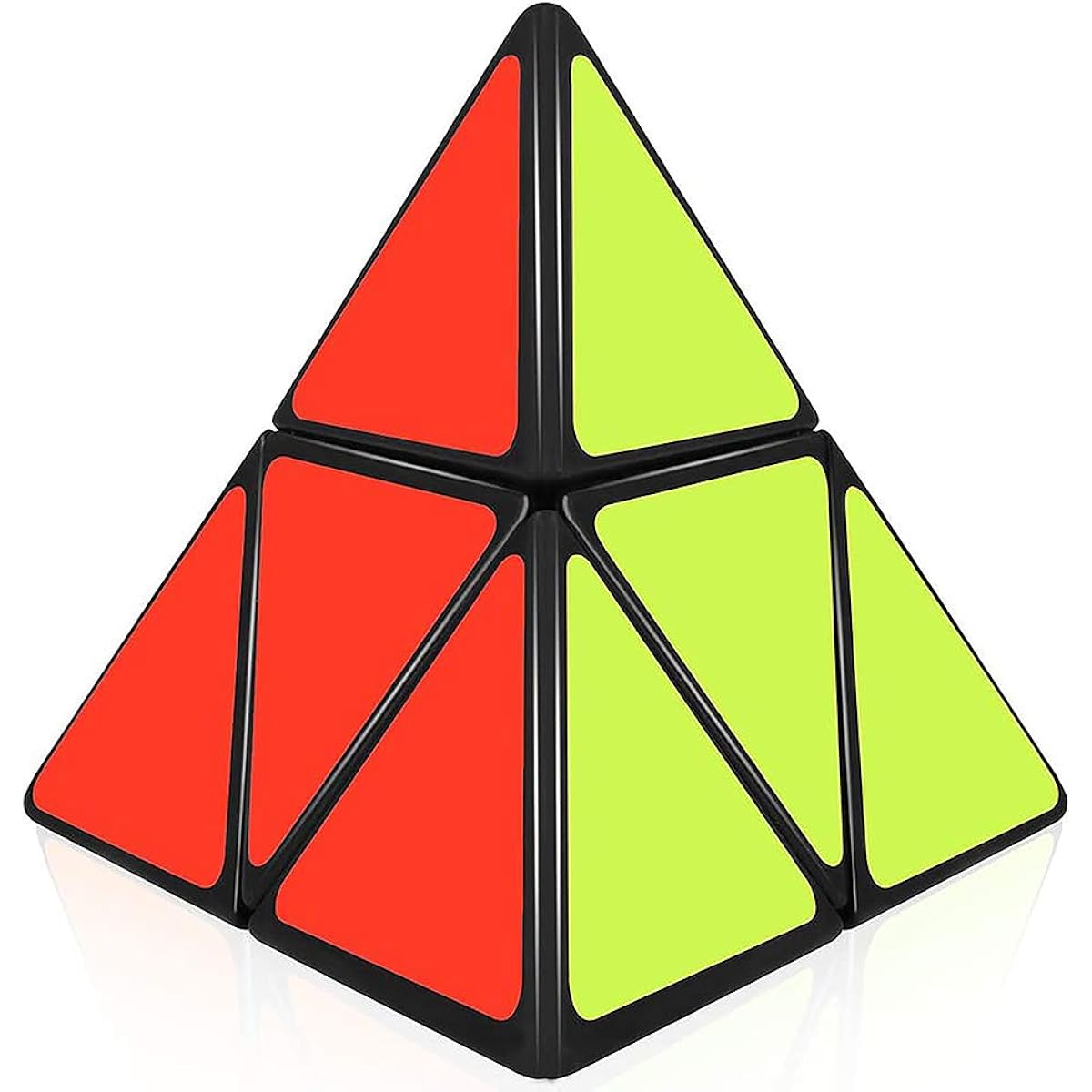 Willking Pyraminx 2x2 Speed Cube Pyraminx 2x2x2 Magic Puzzle Cube Toy Black