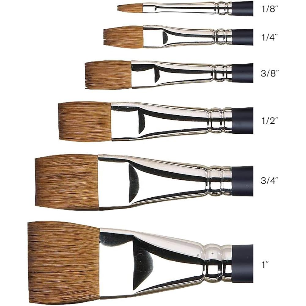 Winsor & Newton Watercolor Brush Professional Watercolor Sable Brush One Stroke 25mm 1 inch 19904125