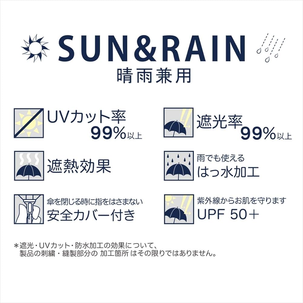 Ogawa Snoopy Umbrella, Women's, For Both Sunny and Rainy Days, Rain Umbrella, Water Repellent, Parasol, Light Blocking, 99.9% UV Protection, Heat Shielding, Peanut Scratch Art, 57240