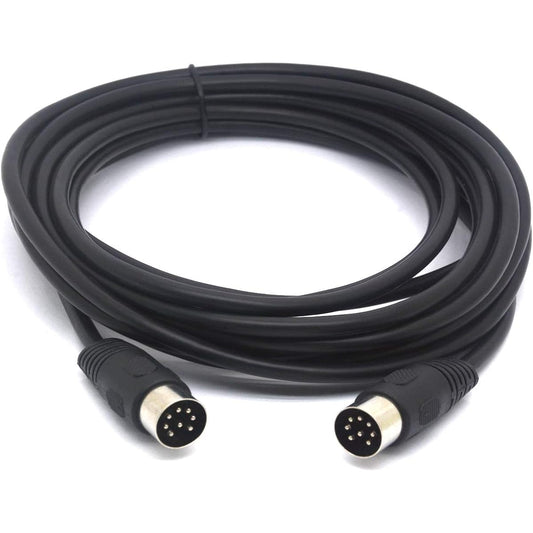 PIIHUSW Long 8-Pin DIN Cable Male to Male MIDI Extension Cord for Bang Olufsen B&O PowerLink mk 2 BeoLab (3m)