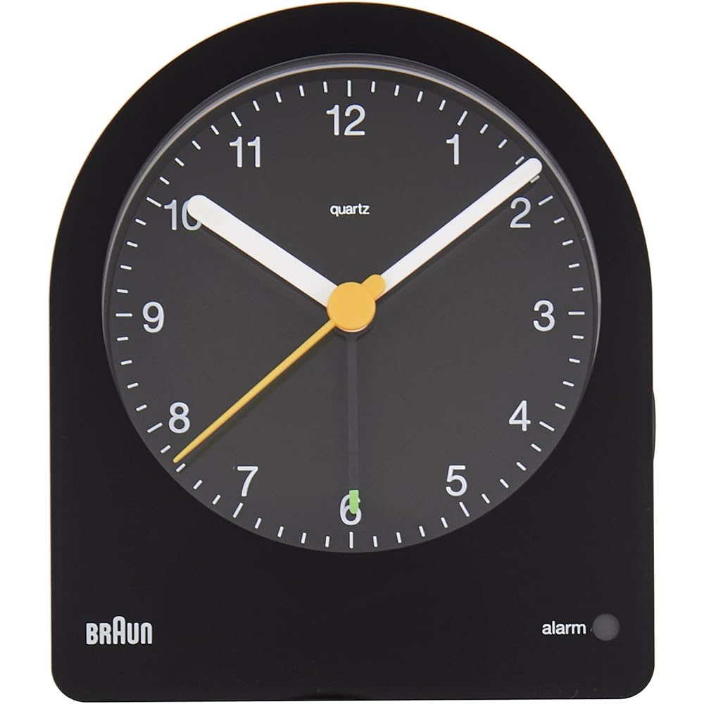BRAUN/Brown Analog Alarm Clock BLACK [Black] BC22B