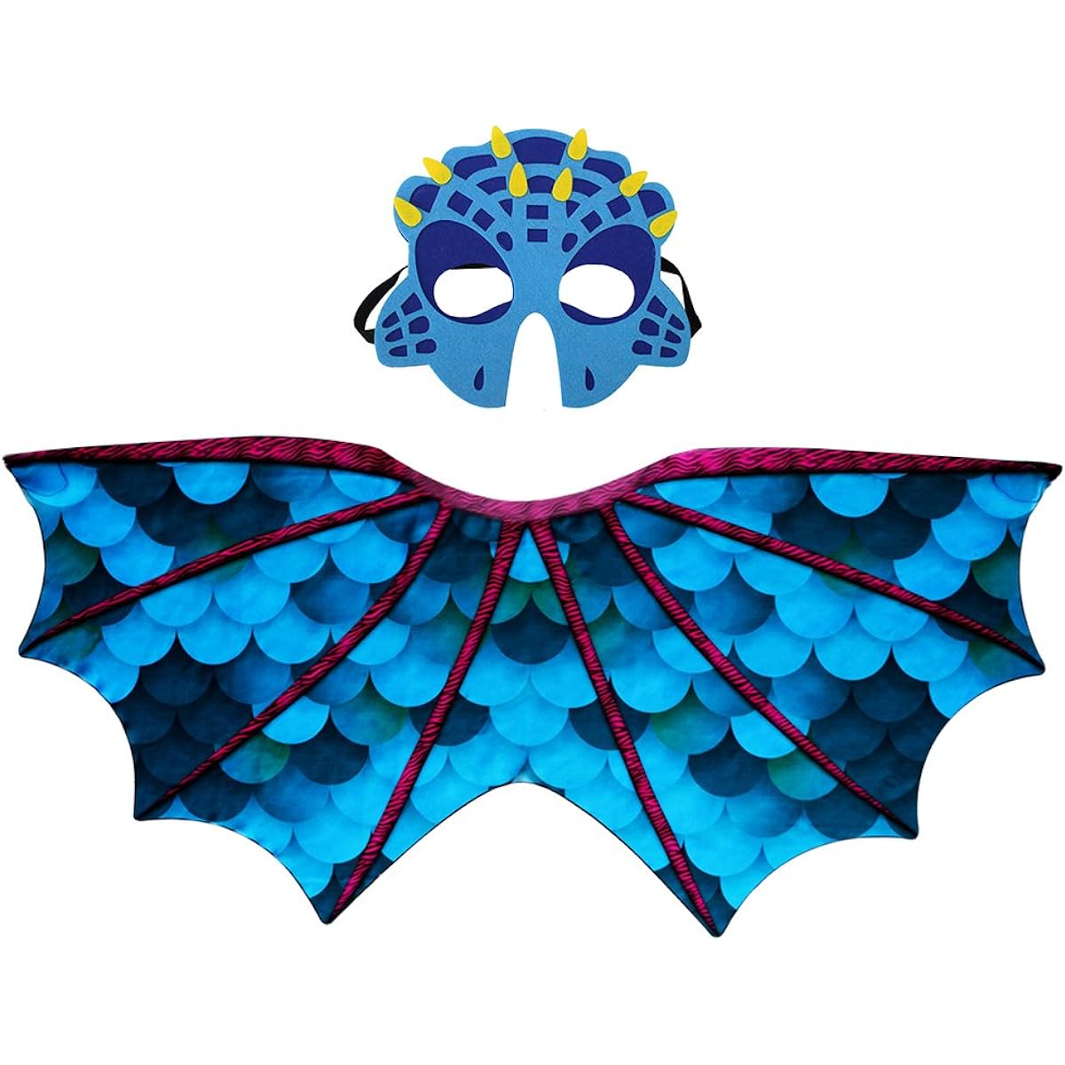 Toddler Kids Dinosaur Wings Costume Mask for Boys Girls Dragon Dress Up Halloween Party Favors