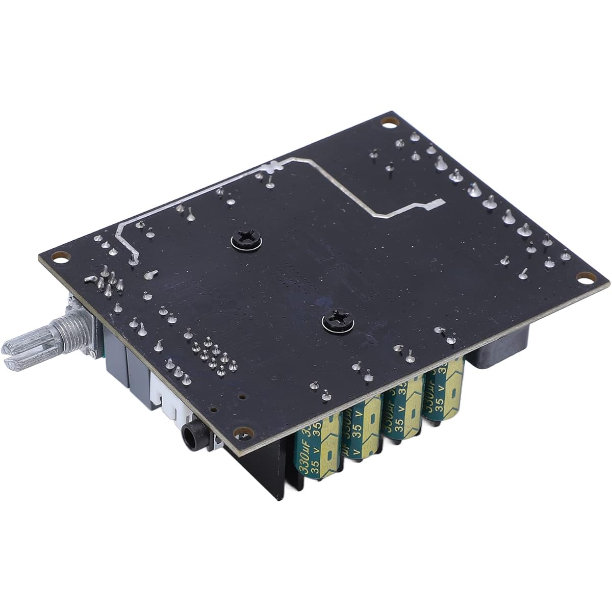Eujgoov TDA7498 DC 12-36V Amplifier Board 2x100W Dual Channel Output Audio Amplifier with Volume Adjustment Knob