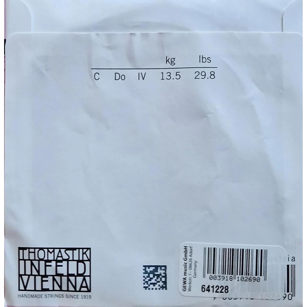 THOMASTIK SPIROCORE Cello String C-String Tungsten Wound 4/4 S33
