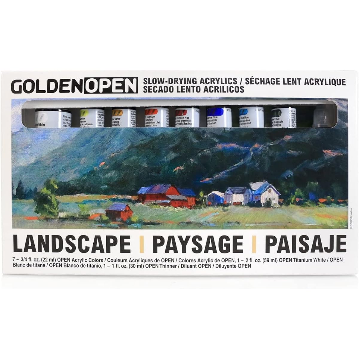 Golden Acrylic Open 22ml Landscape 8 Color Set 13170977