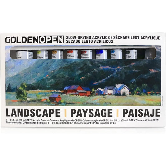 Golden Acrylic Open 22ml Landscape 8 Color Set 13170977