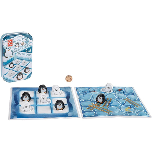 (June) Hape 2in1 - Tic Tac Toe/Snakes & Ladders (Unit 4)