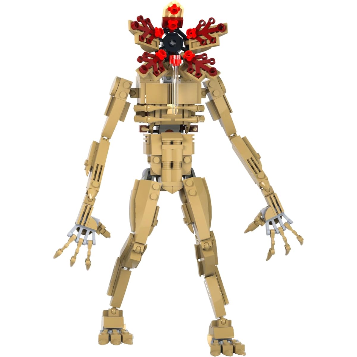 HugBricks Demogorgon Toy Building Set, Stranger Monster Action Figure Man-Eating Flower Toy, Christmas Toy Gift for Horror TV Series Fans, Ages 6+ (354 Pieces), Yellow