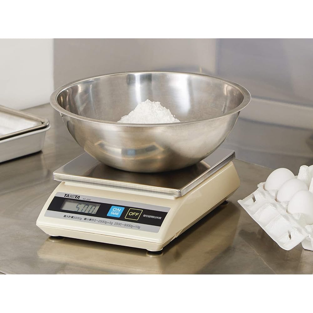 Tanita KD-200 Cooking Scale, Kitchen Scale, Commercial Use, Drip-proof, Tabletop Scale (For Non-Transaction Certificates) 5kg