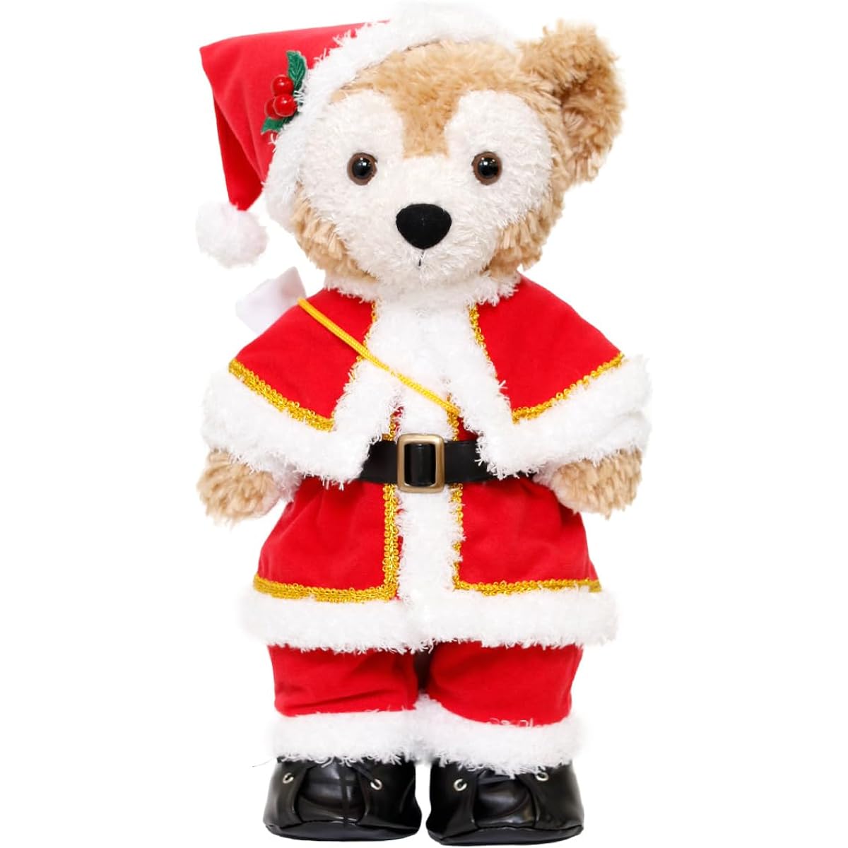 Christmas costume with cape for Duffy, clothes only, plush toy sold separately [original, handmade], red, Santa, clothes for small plush toys, Christmas, present, gift, original design, Duffy goods