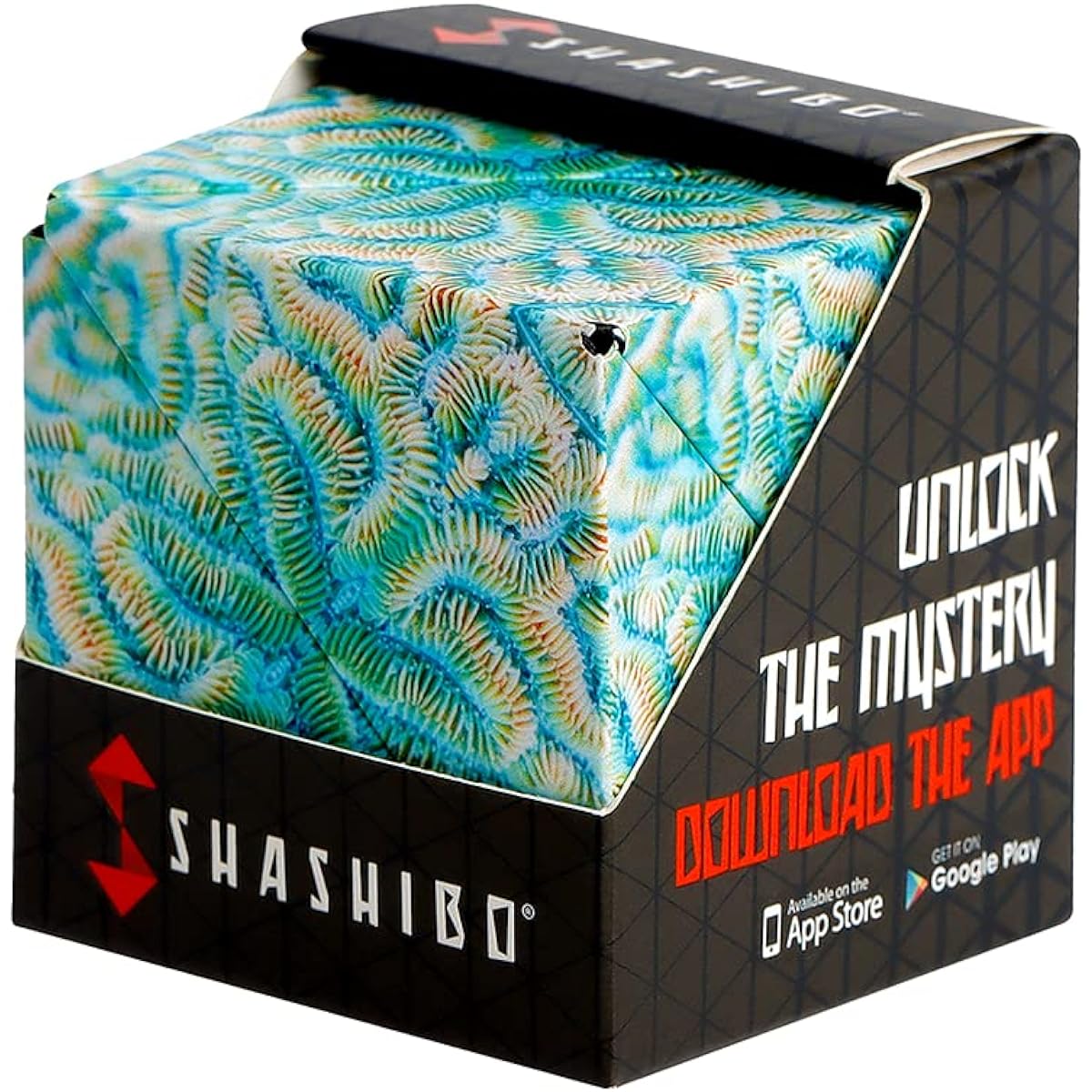 SHASHIBO Shapeshifting Box - Award-Winning Patented Fidget Cube with 36 Rare Earth Magnets - Transforms into 70+ Different Shapes, Download the Fun in Motion Toys Mobile App (Under the Sea - Explorer Series)