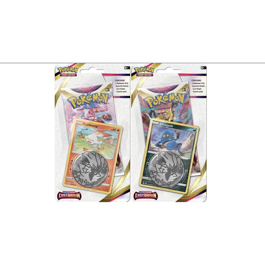 Pokemon: Sword & Shield - Lost Origins Blister Pack (Krogank or Scorbunny)