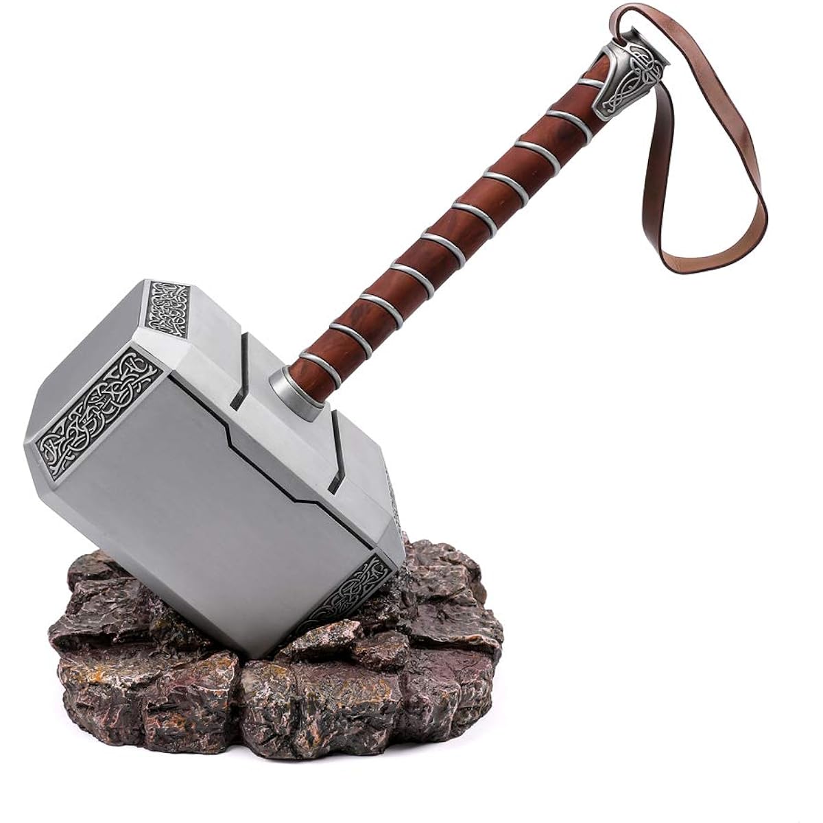 Mastergoswords 2019 Avengers Thor Mjolnir Resin Hammer Collectible 1:1 Replica Cosplay Costume Prop Toy US Size: One Size