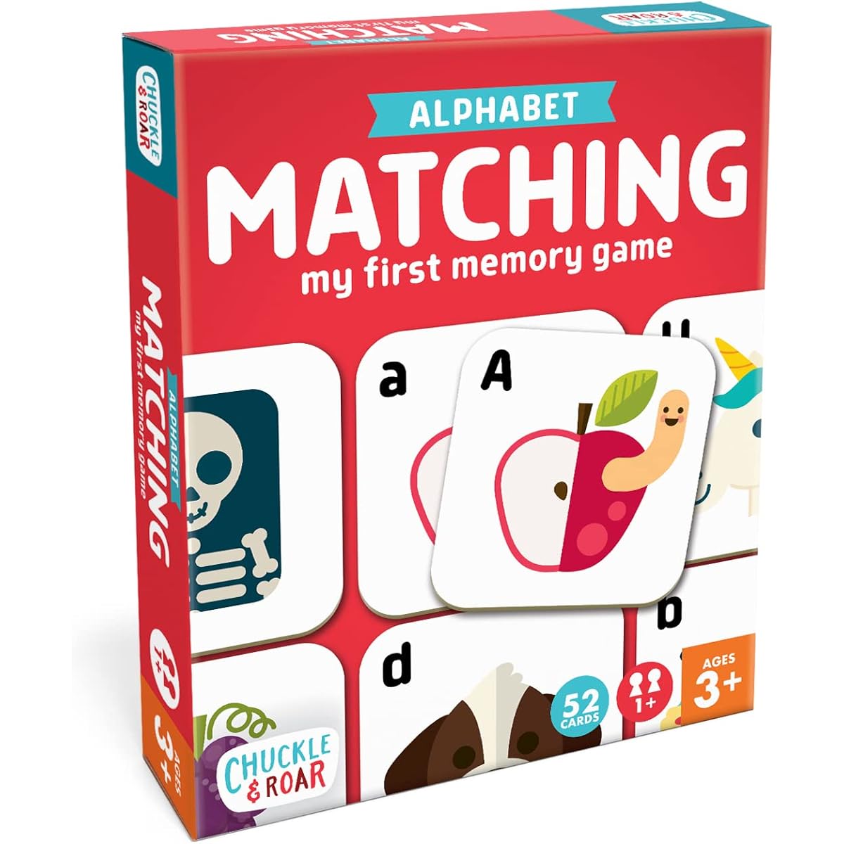 Chuckle & Roar - Alphabet Matching Game - Board Games for Ages 3+ - Focus Games for Toddlers - Preschool Games