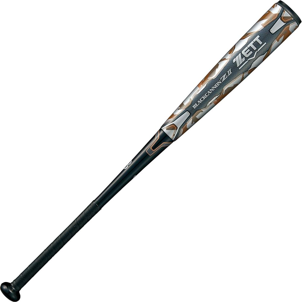 ZETT Softball Bat Black Cannon Z2 New Softball Compatible Carbon (FRP) Middle Balance Black (1900)