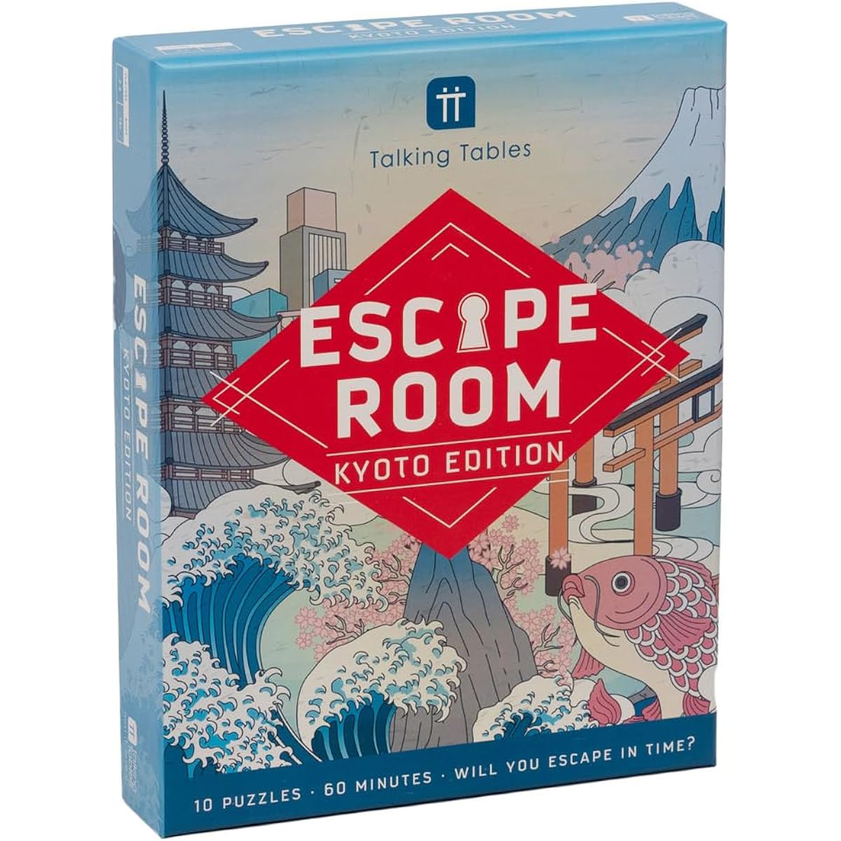 Talking Tables Kyoto Edition Build Your Own Escape Room Game Kyoto Edition | Interactive Family Game Night | Solve puzzles and find clues to escape before the time is up | 2-6 players | Ages 14+ |