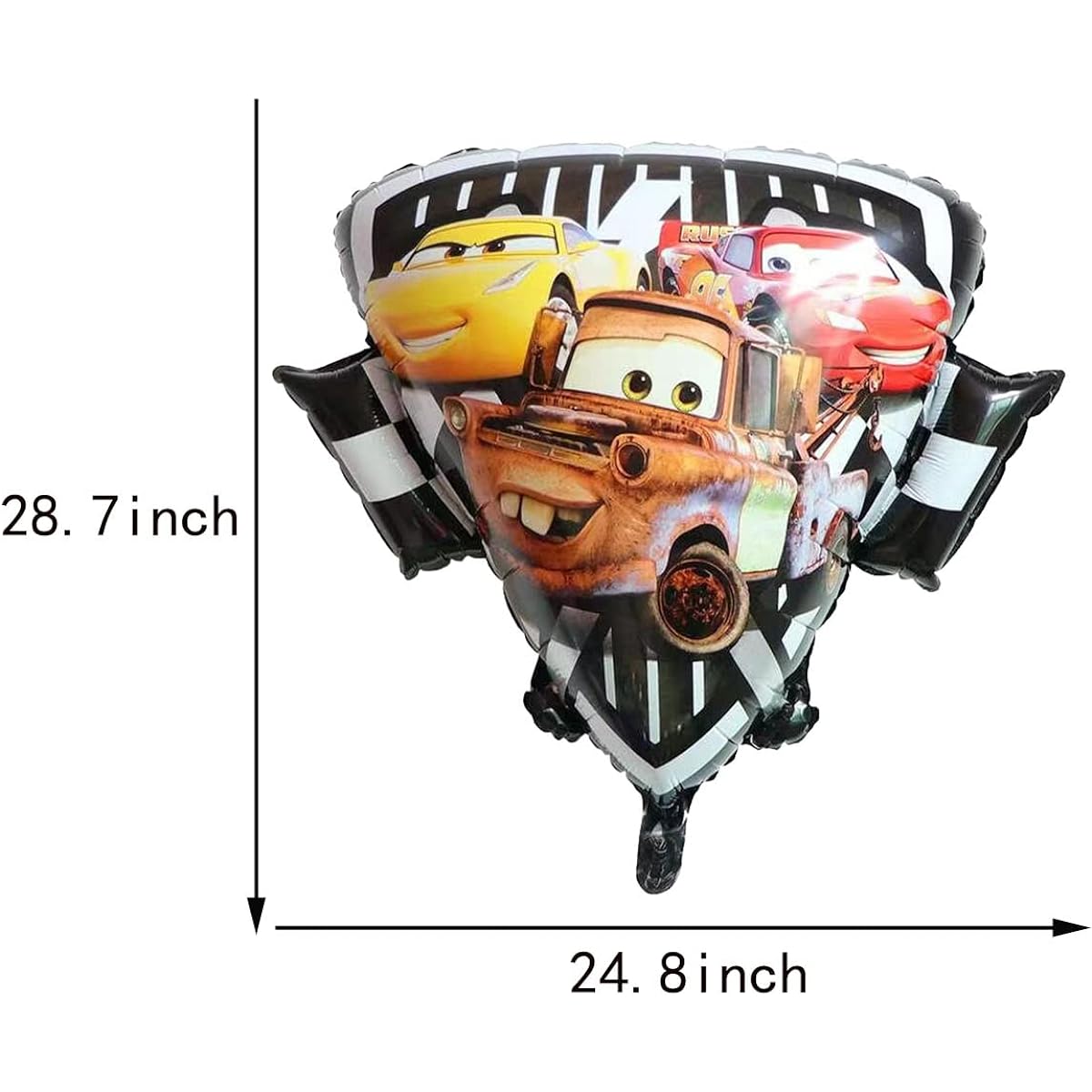 7pcs Lighting Mequeen Foil Balloons Party Supplier Car Mylar Balloons Kids Party Birthday Decorations