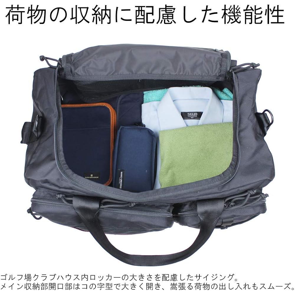 BRIEFING BRIEFING GOLF Briefing Golf Boston Bag BRG203N17 Black
