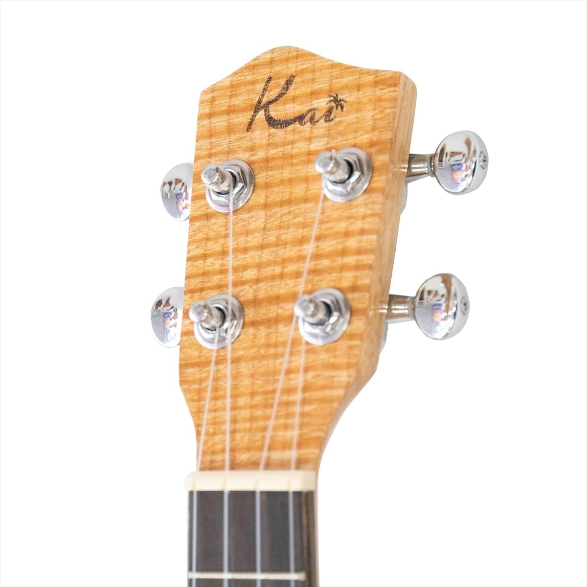 Domestic inspection [Kai UKULELE] KTI-90 tenor size ukulele (flame maple plywood with case) natural
