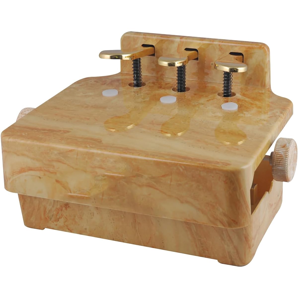 Buhelyc Sustain Pedal Children's Piano Auxiliary Pedal Piano Pedal Extender with 3 Gold Plated Pedals Adjustable Height ABS Material for Beginners, Kids, Young Pianists (Color: C)