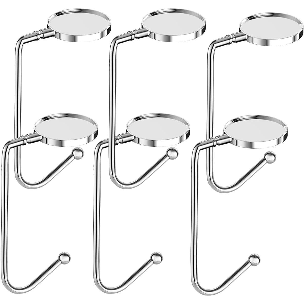 W-Plus 6PCS Christmas Stocking Holder Mantle Hook Hanger, Christmas Safety Hang Grip Stockings Christmas Party Decorations Reusable Movement Non-Slip Safety Fireplace Hooks