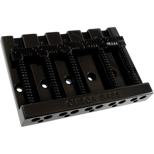 ALLPARTS BB-3361-003 5-String Grooved Omega Bass Bridge Black