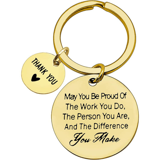 Appreciation Gifts Thank You Keychain Coworker Retirement Gift Volunteer Social Worker Appreciation Jewelry Teacher Mentor Nurse Doctor Employee Coworker Boss Retirement Gift