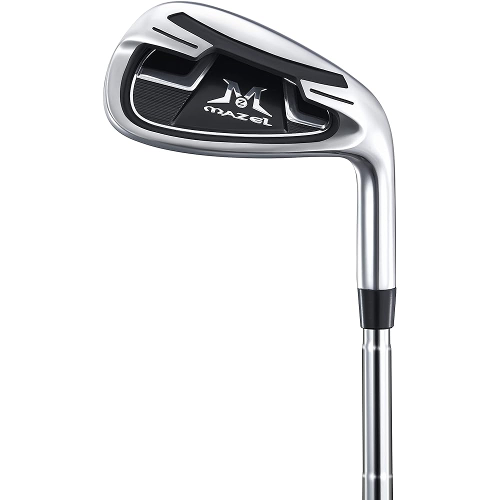 MAZEL Golf Practice Club 7 Iron Short Club Swing Practice Equipment One Speed Practice Equipment Swing Trainer Golf Aid Posture Correction Swing Correction Equipment Warm-up Stick Right-handed