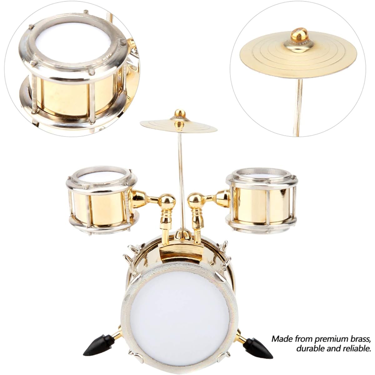 Miniature Musical Instrument Miniature Musical Instrument Miniature Musical Instrument Replica Drum Set Ornament Drummer Gift