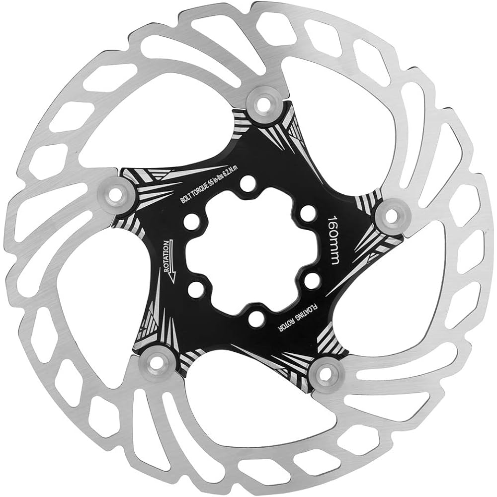 High Strength Brake Pad 160mm Bike Disc Rotor Bike Disc Brake 6 Screws for Mountain Bike