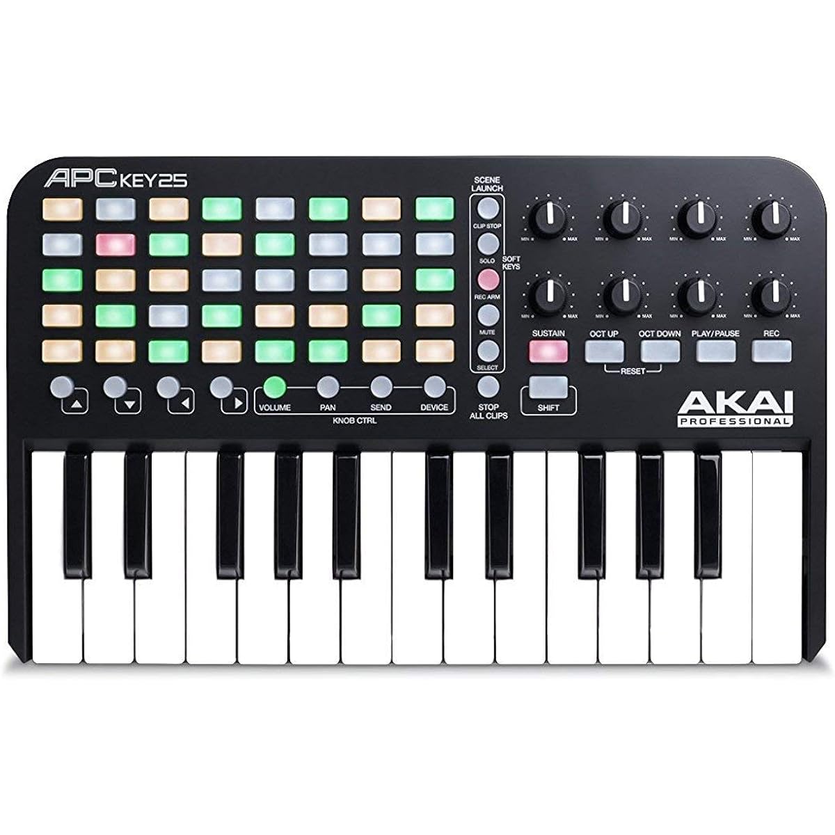Akai Professional USB MIDI Keyboard Controller APC KEY 25 with Ableton Live Lite