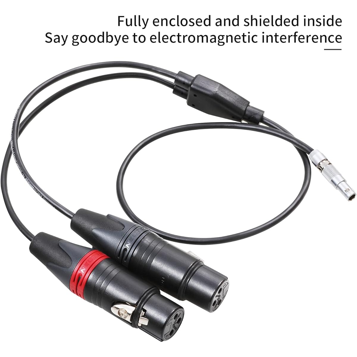LANZYKU Dual XLR 3 Pin Female to 5 Pin Male Audio Input Cable RED V-Raptor RED V-Raptor XL Arri Alexa Mini ZCAM -15 inch