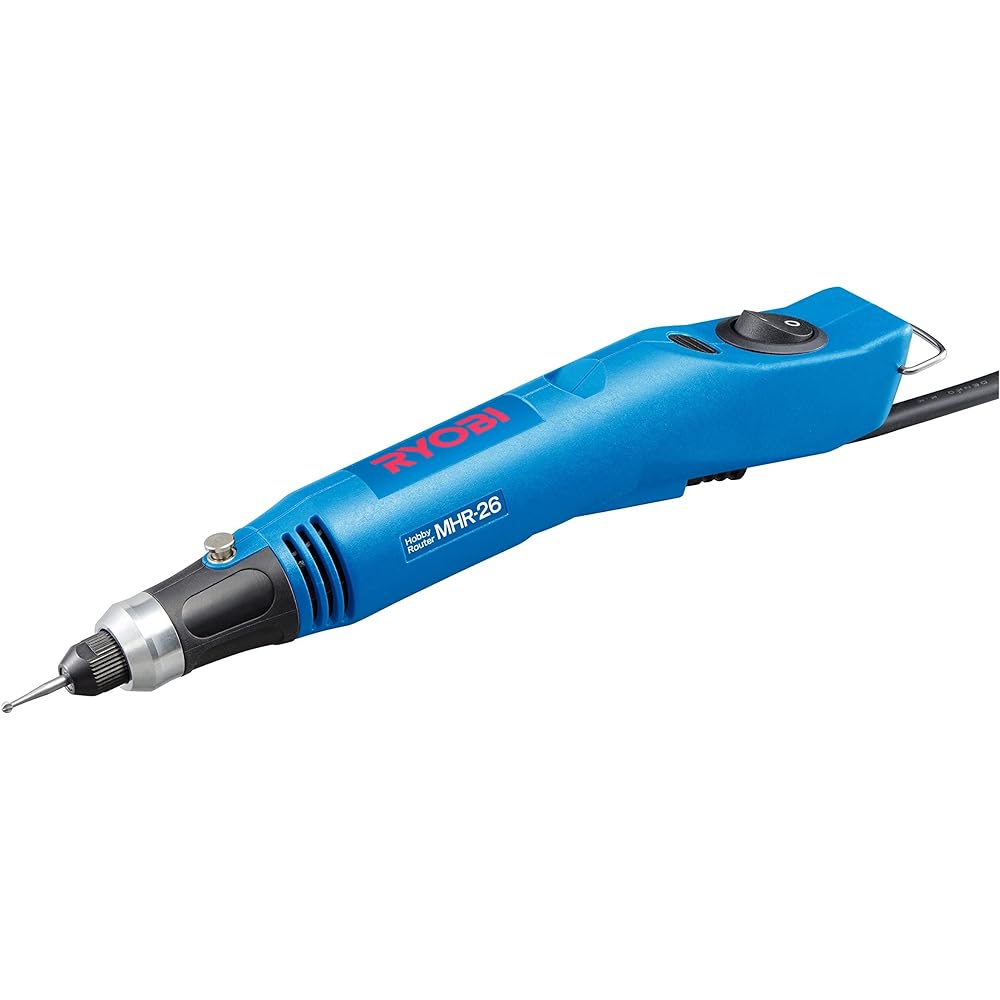 Kyocera Old Ryobi Hobby Router MHR-26 4010300 [Can be used for a wide range of purposes from glass sculpture to model work] Mounting bit shaft diameter 2.35mm Rated usage time 15 minutes Light weight 0.15Kg