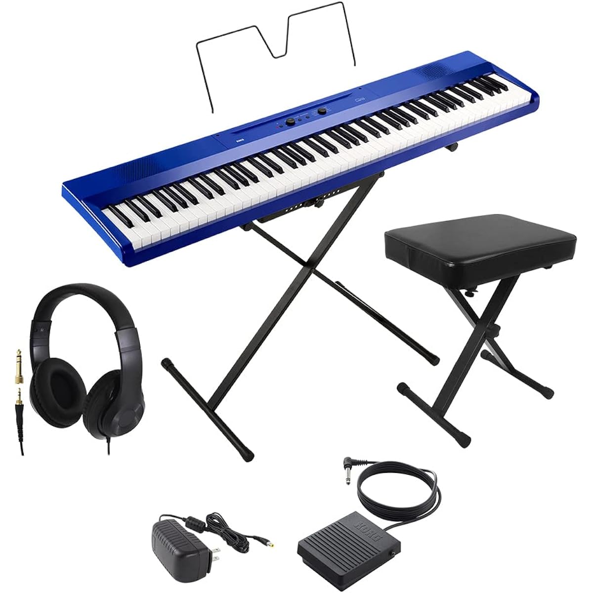 KORG L1SP MB Keyboard Electronic Piano 88 Keys Headphones and X-Chair Set KORG