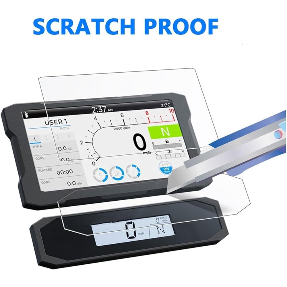 Fits for Honda NT 1100 NT1100 2021 2022 Motorcycle Accessories HD Instrument Film Scratch Cluster Screen Dashboard Protection Instrument Protector (Color: Quantity- 2)