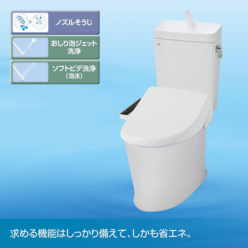 LIXIL INAX Shower Toilet CW-RG10 / BW1 Pure White RG Series Toilet Seat Warm Water Cleaning Toilet Seat Retrofit