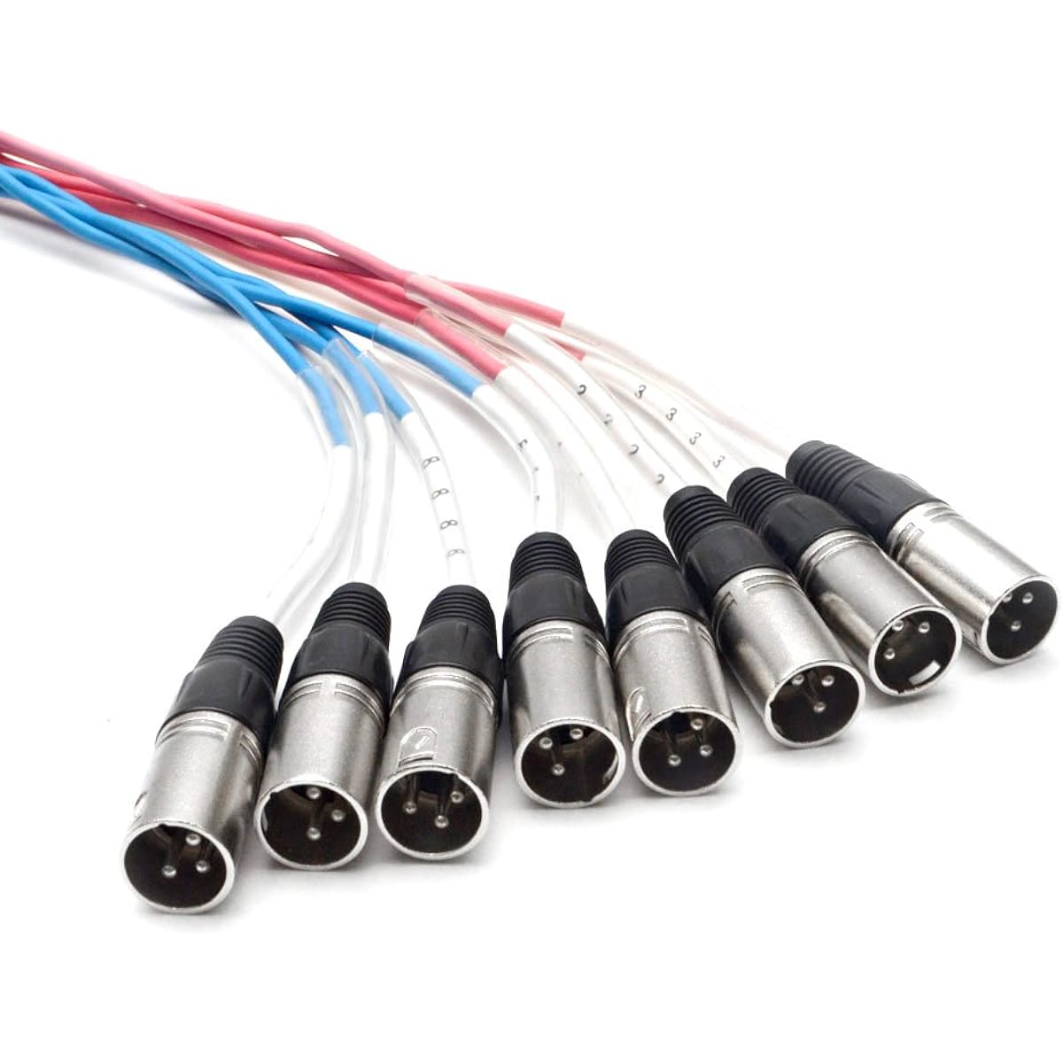 Seismic Audio-SARLX-8x50-8 Channel XLR Snake Cable 50ft Pro Audio Snake for Live/Recording/Studio/Gig Patch/Amplifier/Mixer/Audio Interface 50ft