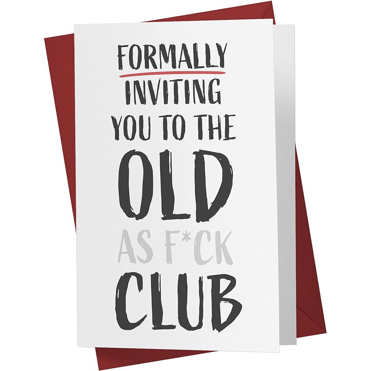 Karto Funny Rude Birthday Cards for Her - Witty Brother Sister Anniversary Cards - Perfect Cards for Friends - Annoying Friend Birthday Cards (Old Club)